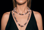 A Striking South Sea & Tahitian Baroque Cultured Pearl Necklet