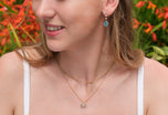 A pair of beautiful Zircon & Diamond Drop Earrings
