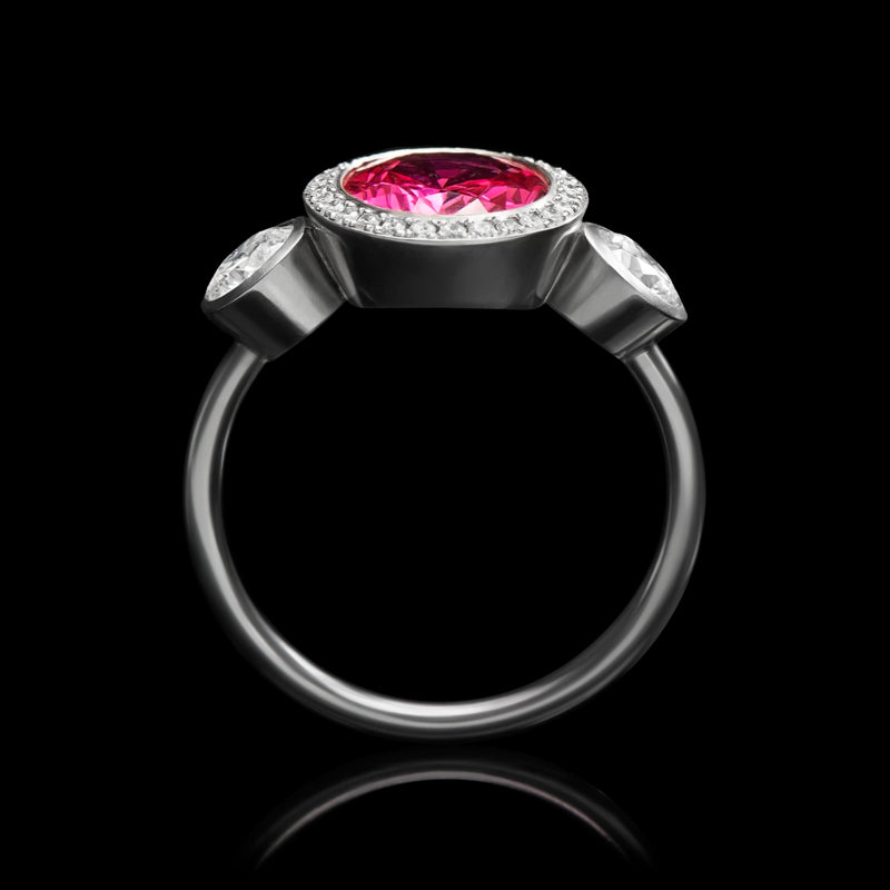 Spinel hot sale engagement ring