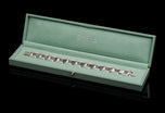 A reversible 18 carat rose & white gold diamond set bracelet
