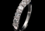 A Diamond Half Eternity Ring