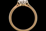 A Brilliant cut diamond single stone ring