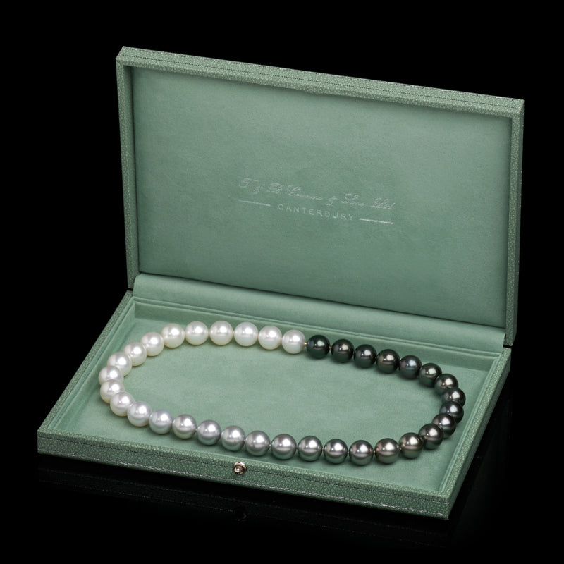 A Magnificent Collar Necklet of South Sea & Tahitian Pearls