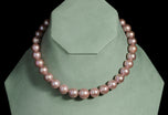 A Damask Pink Pearl Collar Necklet