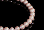 A Damask Pink Pearl Collar Necklet