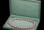 A Damask Pink Pearl Collar Necklet