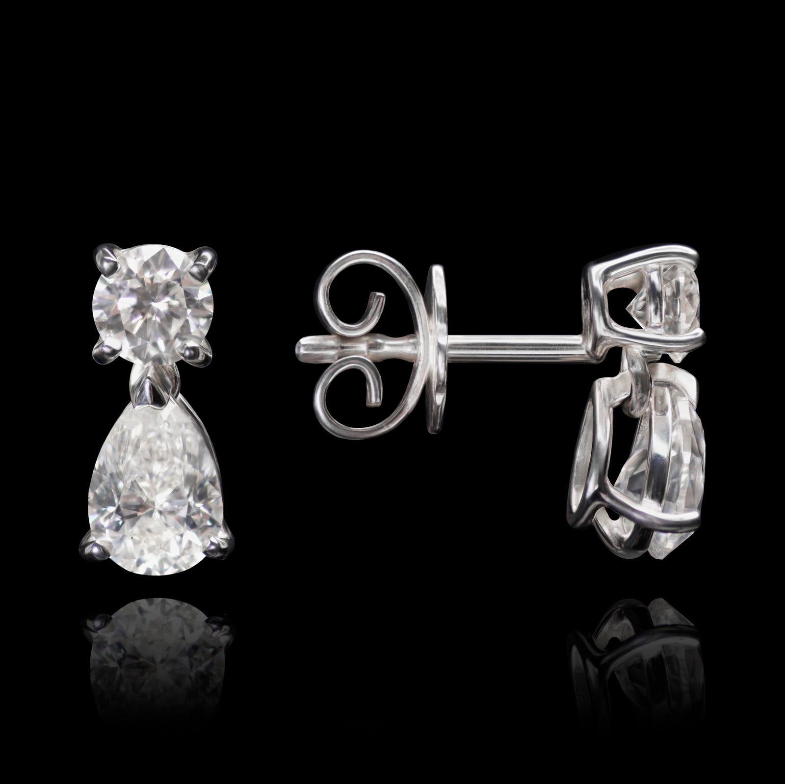 A Pair of Delightful Diamond Drop Earrings