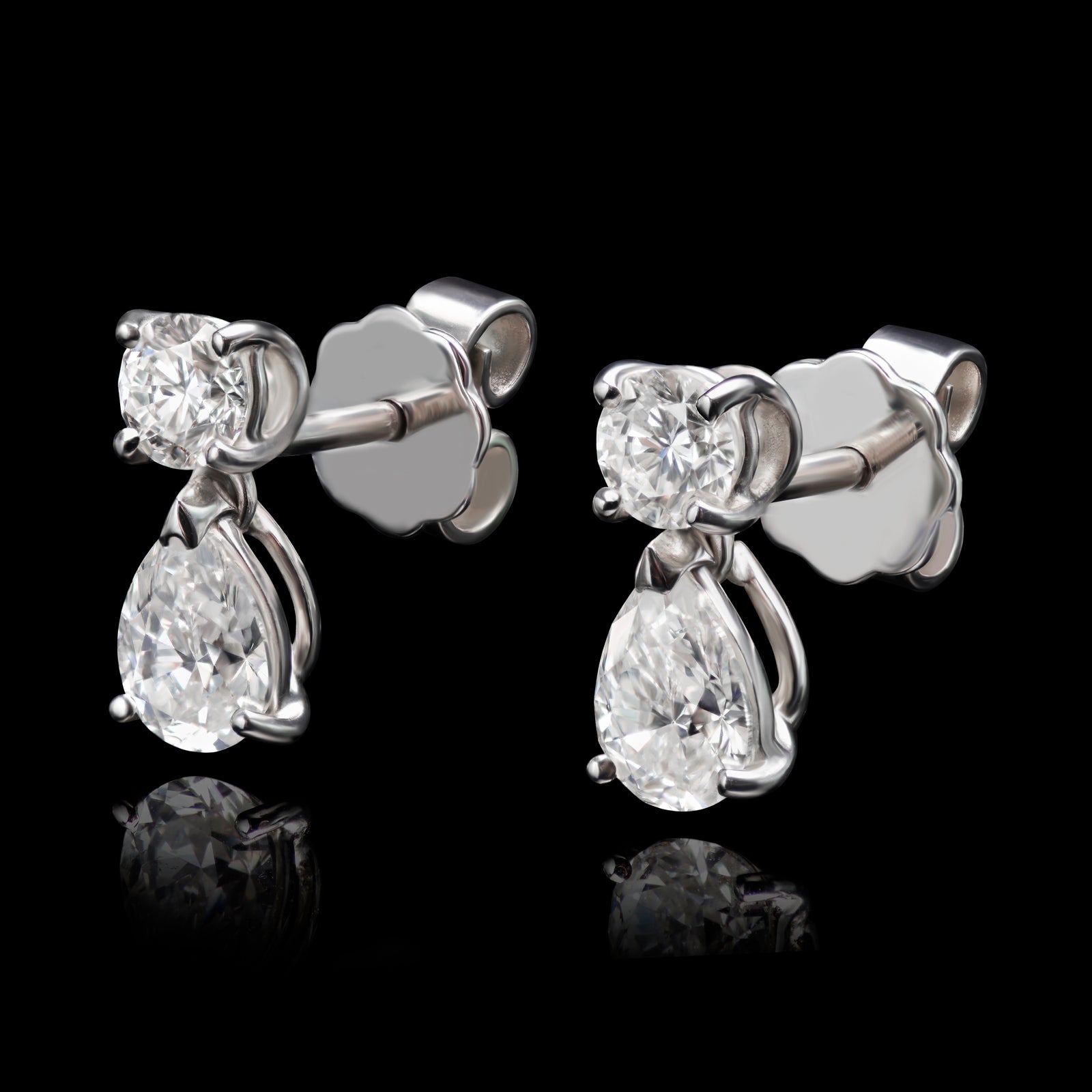 A Pair of Delightful Diamond Drop Earrings