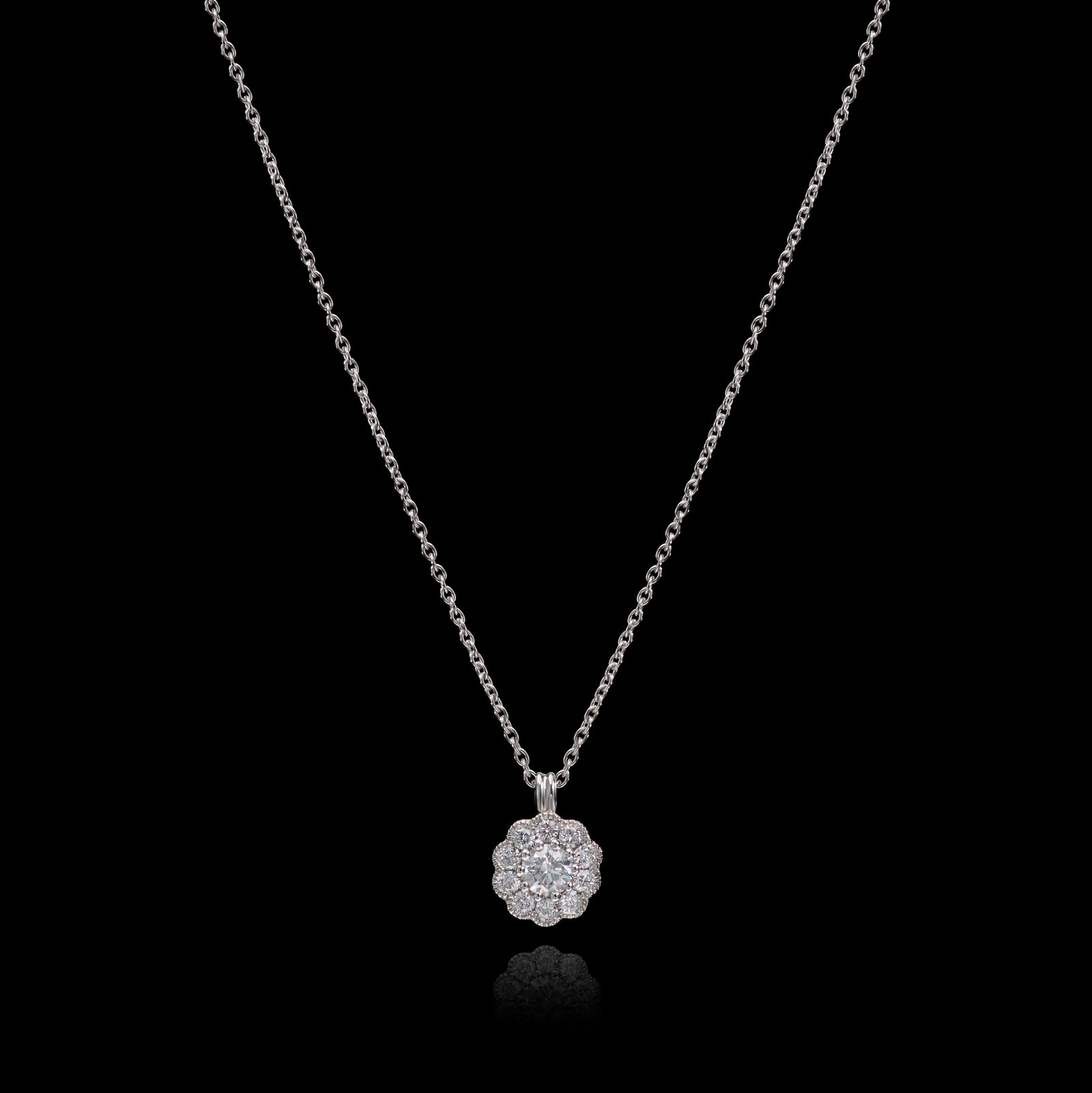 A delightful Cousins Diamond Cluster Pendant