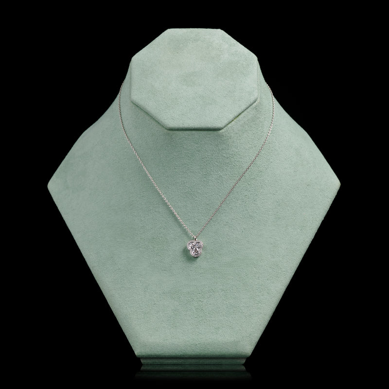 A Cousins Diamond Trefoil Cluster Pendant